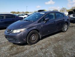 Salvage cars for sale at Sacramento, CA auction: 2015 Honda Civic LX