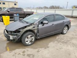 Salvage cars for sale at Wilmer, TX auction: 2014 Honda Civic LX