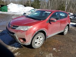 Salvage cars for sale at Cookstown, ON auction: 2015 Toyota Rav4 LE