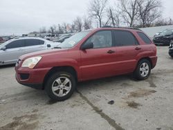 Salvage cars for sale at Bridgeton, MO auction: 2009 KIA Sportage LX