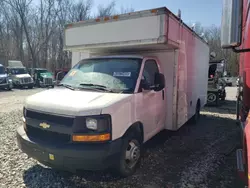 Salvage trucks for sale at West Warren, MA auction: 2014 Chevrolet Express G3500