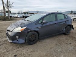 Salvage cars for sale at San Martin, CA auction: 2013 Toyota Prius