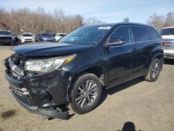 Salvage cars for sale at East Granby, CT auction: 2018 Toyota Highlander SE