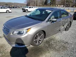 Salvage cars for sale at Concord, NC auction: 2015 Subaru Legacy 2.5I Limited