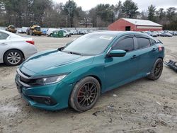 Salvage cars for sale at Mendon, MA auction: 2019 Honda Civic Sport