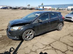 Salvage cars for sale at Woodhaven, MI auction: 2014 Ford Focus ST