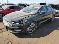 Salvage cars for sale at Elgin, IL auction: 2017 Ford Fusion Titanium HEV