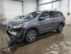 Salvage cars for sale at Ham Lake, MN auction: 2022 Honda Pilot Elite