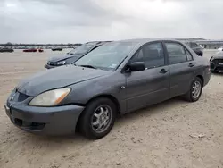 Salvage cars for sale at San Antonio, TX auction: 2005 Mitsubishi Lancer ES