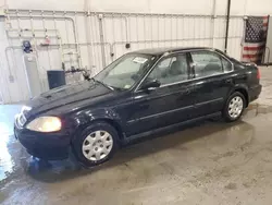 Salvage cars for sale at Avon, MN auction: 2000 Honda Civic LX