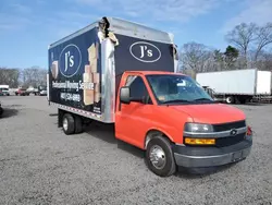 Salvage trucks for sale at Assonet, MA auction: 2019 Chevrolet Express 3500 Delivery Truck