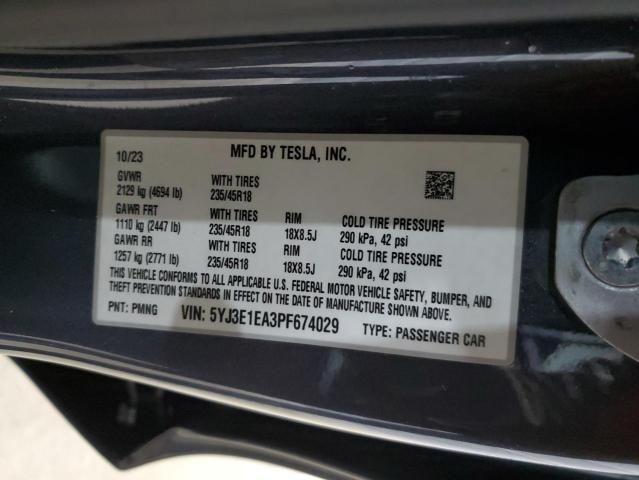 2023 Tesla Model 3