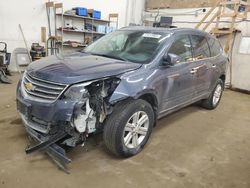 Salvage cars for sale at Ham Lake, MN auction: 2014 Chevrolet Traverse LT