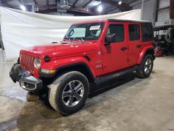 Jeep Wrangler Unlimited Sahara salvage cars for sale: 2021 Jeep Wrangler Unlimited Sahara