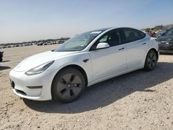 Salvage cars for sale at San Antonio, TX auction: 2021 Tesla Model 3