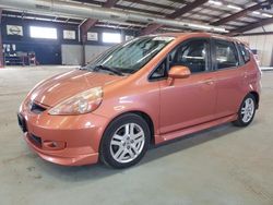 Salvage cars for sale at East Granby, CT auction: 2008 Honda FIT Sport