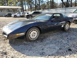 Salvage cars for sale at Austell, GA auction: 1986 Chevrolet Corvette