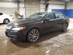 Salvage cars for sale at Chalfont, PA auction: 2015 Acura TLX Tech