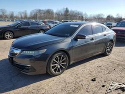 Salvage cars for sale at Chalfont, PA auction: 2016 Acura TLX Tech