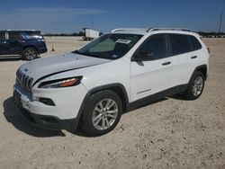 Salvage cars for sale at New Braunfels, TX auction: 2015 Jeep Cherokee Sport