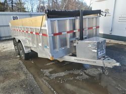 Salvage trucks for sale at North Billerica, MA auction: 2025 Alcom 2024 Alcom Dump Trailer