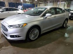 Salvage cars for sale at Woodhaven, MI auction: 2015 Ford Fusion Titanium