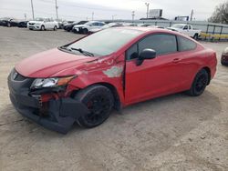 Salvage cars for sale at Oklahoma City, OK auction: 2012 Honda Civic LX