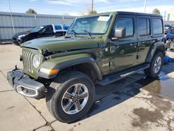 Salvage cars for sale at Littleton, CO auction: 2021 Jeep Wrangler Unlimited Sahara