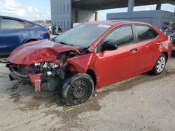 Salvage cars for sale at West Palm Beach, FL auction: 2015 Toyota Corolla L