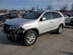 Salvage cars for sale at Bridgeton, MO auction: 2015 KIA Sorento LX