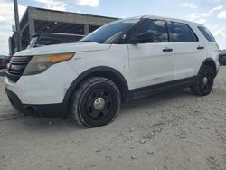 Salvage cars for sale at West Palm Beach, FL auction: 2014 Ford Explorer Police Interceptor