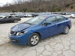 Salvage cars for sale at Hurricane, WV auction: 2015 Honda Civic LX