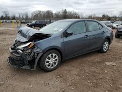 Salvage cars for sale at Chalfont, PA auction: 2015 Toyota Corolla ECO