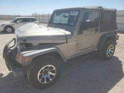 Salvage cars for sale at Andrews, TX auction: 2004 Jeep Wrangler X