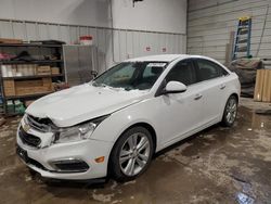 Salvage cars for sale at Des Moines, IA auction: 2016 Chevrolet Cruze Limited LTZ