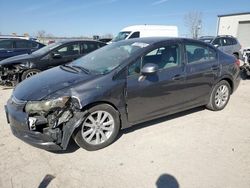 Salvage cars for sale at Kansas City, KS auction: 2012 Honda Civic EX