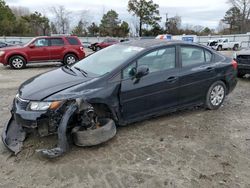 Salvage cars for sale at Hampton, VA auction: 2012 Honda Civic LX