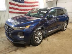 Salvage cars for sale at Lyman, ME auction: 2020 Hyundai Santa FE Limited