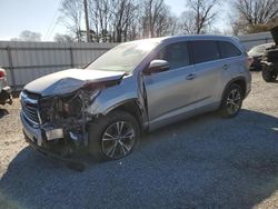 Salvage cars for sale at Gastonia, NC auction: 2016 Toyota Highlander XLE