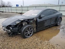 Salvage cars for sale at Chicago Heights, IL auction: 2021 Tesla Model S