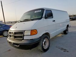 Salvage cars for sale at Grand Prairie, TX auction: 2002 Dodge RAM Van B3500