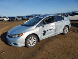 Salvage cars for sale at American Canyon, CA auction: 2012 Honda Civic EXL