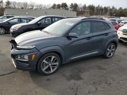 Salvage cars for sale at Exeter, RI auction: 2018 Hyundai Kona Limited