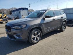 Salvage cars for sale at Ham Lake, MN auction: 2019 Jeep Cherokee Limited