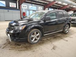 Salvage cars for sale at East Granby, CT auction: 2017 Dodge Journey Crossroad