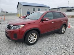 Salvage cars for sale at Barberton, OH auction: 2015 KIA Sorento LX