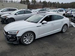 Salvage cars for sale from Copart Exeter, RI: 2018 Audi A5 Premium Plus