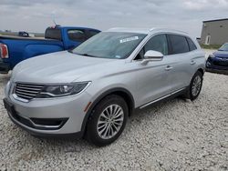 Salvage cars for sale at Taylor, TX auction: 2017 Lincoln MKX Select