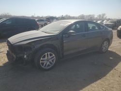 Salvage cars for sale at Kansas City, KS auction: 2016 Ford Fusion SE