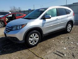 Salvage cars for sale at Chicago Heights, IL auction: 2012 Honda CR-V EXL